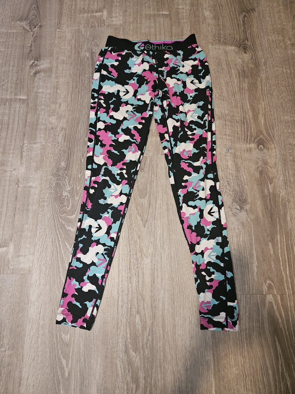 Ethika Colorful Camo Print Leggings (Fits XS)